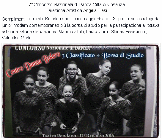 Centro Danza Bolero - Montalto Uffugo Scalo (CS) - Katiuscia Alfano